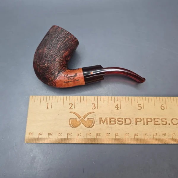 Paronelli Vogue Wire Rusticated Stack Estate Briar Pipe, Italian Estates - Image 13