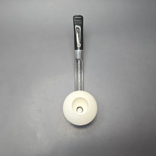 Falcon Bent Multipurpose w/ MBSD Meerschaum Dublin Block Meerschaum Bowl Pipe, New - Image 9