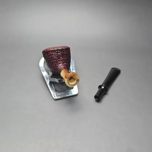 Adam Remington Sandblasted Dublin w/ Horn Estate Briar Pipe, American Estates - Image 13