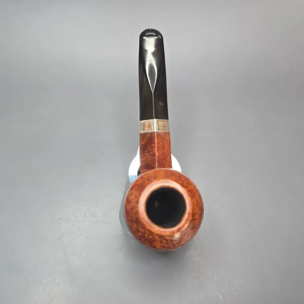 Peterson Flame Grain B5 Smooth Bulldog w/ Silver Estate Briar Pipe, Irish Estates - Image 9