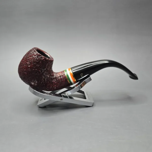 Peterson 2026 St Patrick's Day 230 Sandblasted Bent Billiard Briar Pipe, New - Image 13