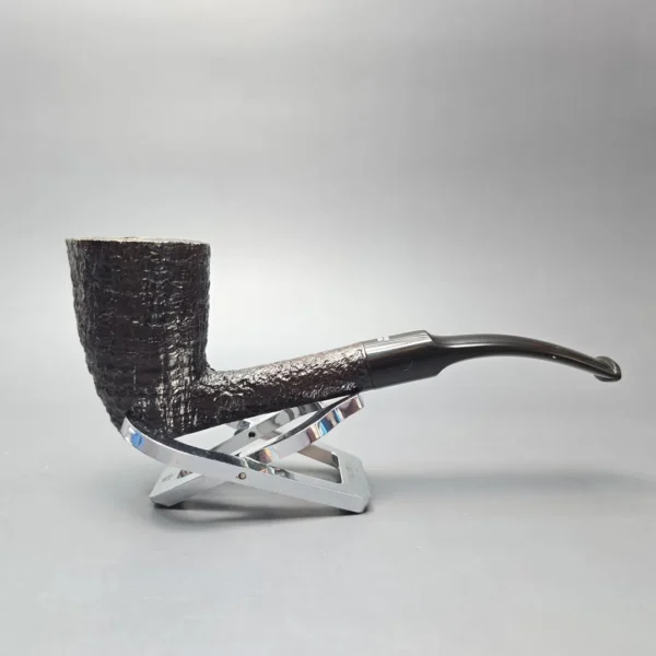 Ben Wade (Peter Wilson) XL Sandblasted Stack Dublin Estate Briar Pipe, Unsmoked - Image 3