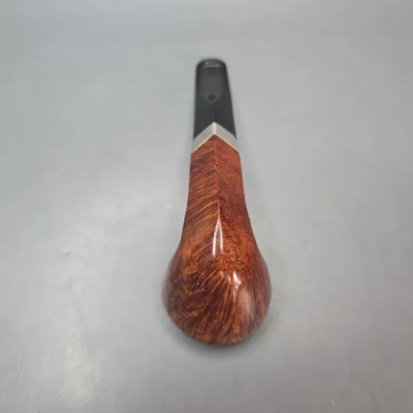 Peterson Flame Grain B5 Smooth Bulldog w/ Silver Estate Briar Pipe, Irish Estates - Image 10