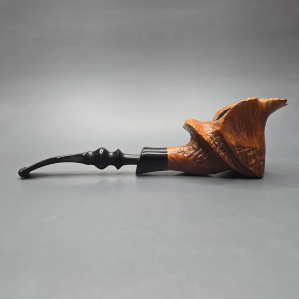Preben Holm Delight XL Partially Sandblasted Freehand Estate Briar Pipe, Danish Estates - Image 4