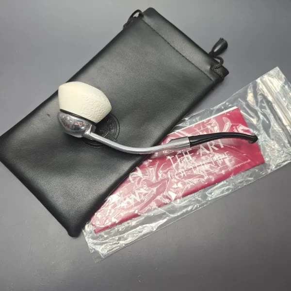 Falcon Bent Multipurpose w/ MBSD Meerschaum Dublin Block Meerschaum Bowl Pipe, New - Image 14