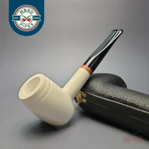 MBSD Meerschaum Deluxe Smooth "Whittler" Poker with Briar-Mortise (New)