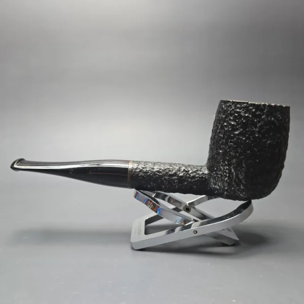 Savinelli Baronet Bruyere 111 EX Rusticated Billiard Estate Briar Pipe, Unsmoked - Image 4