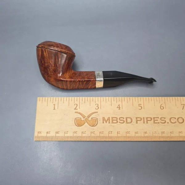Peterson Flame Grain B5 Smooth Bulldog w/ Silver Estate Briar Pipe, Irish Estates - Image 13