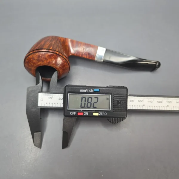 Peterson Flame Grain B5 Smooth Bulldog w/ Silver Estate Briar Pipe, Irish Estates - Image 14
