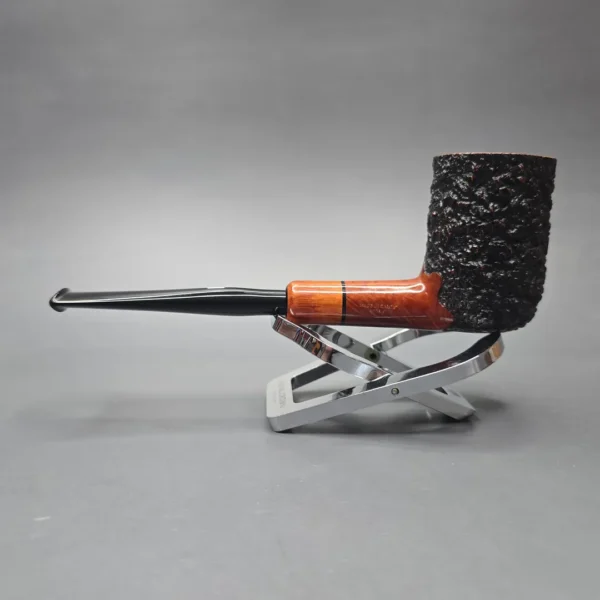 Castello Sea Rock Briar 3K π (Pi) Partially Rusticated Stack Estate Briar Pipe, Italian Estates - Image 4