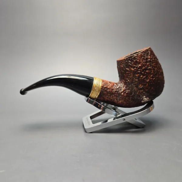 Savinelli Tevere 616 KS Rusticated Bent Billiard Estate Briar Pipe, Irish Estates, 6mm - Image 4