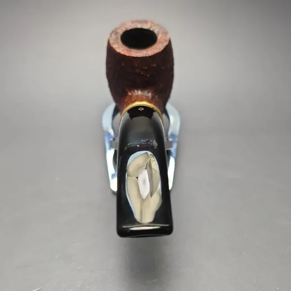 Savinelli Tevere 616 KS Rusticated Bent Billiard Estate Briar Pipe, Irish Estates, 6mm - Image 5