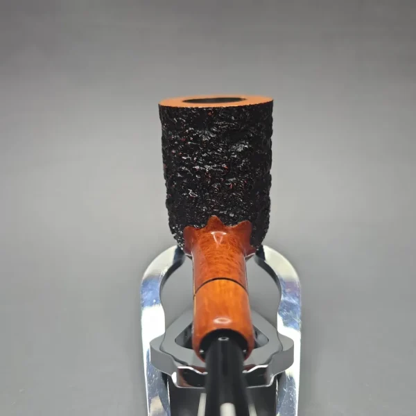 Castello Sea Rock Briar 3K π (Pi) Partially Rusticated Stack Estate Briar Pipe, Italian Estates - Image 5