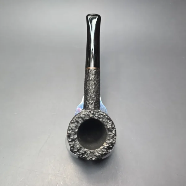 Savinelli Baronet Bruyere 111 EX Rusticated Billiard Estate Briar Pipe, Unsmoked - Image 8