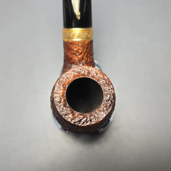 Savinelli Tevere 616 KS Rusticated Bent Billiard Estate Briar Pipe, Irish Estates, 6mm - Image 7