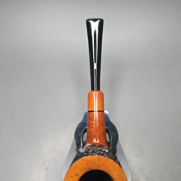 Castello Sea Rock Briar 3K π (Pi) Partially Rusticated Stack Estate Briar Pipe, Italian Estates - Image 8