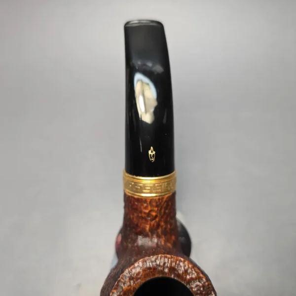 Savinelli Tevere 616 KS Rusticated Bent Billiard Estate Briar Pipe, Irish Estates, 6mm - Image 8