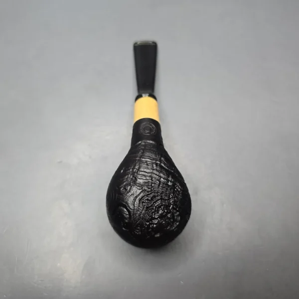 MBSD Briars By Piero Vitale Vintage Sandblasted Author w/ Boxwood, Briar Pipe, New - Image 10