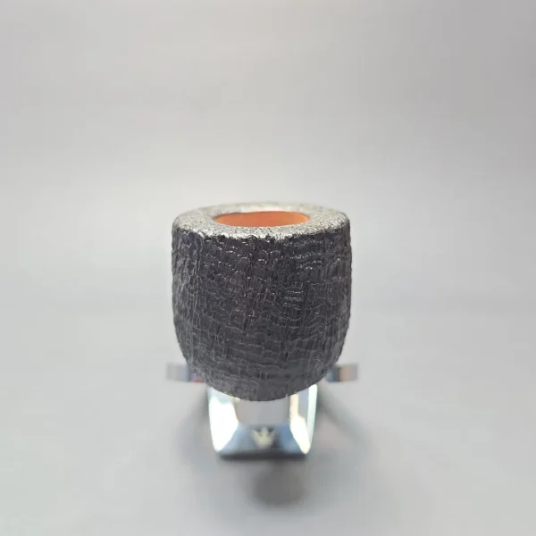 Buckeye Hand Made Sandblasted Pot w/ Nickel, Briar Pipe, New - Image 3