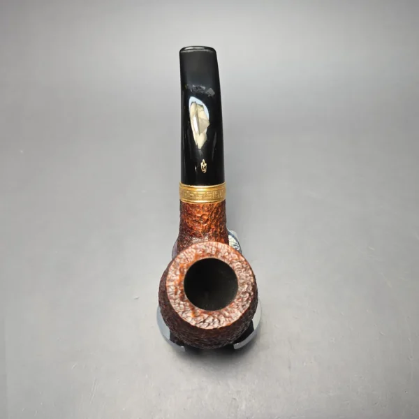 Savinelli Tevere 616 KS Rusticated Bent Billiard Estate Briar Pipe, Irish Estates, 6mm - Image 9
