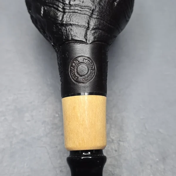 MBSD Briars By Piero Vitale Vintage Sandblasted Author w/ Boxwood, Briar Pipe, New - Image 11