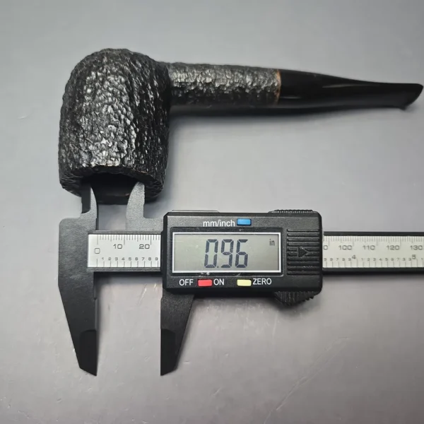 Savinelli Baronet Bruyere 111 EX Rusticated Billiard Estate Briar Pipe, Unsmoked - Image 12