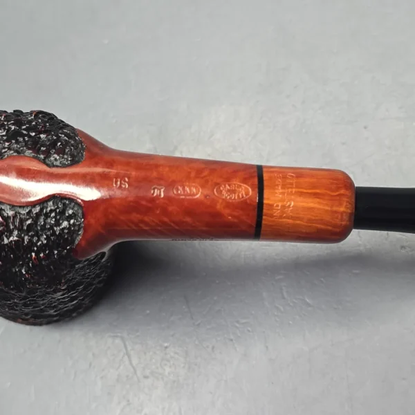 Castello Sea Rock Briar 3K π (Pi) Partially Rusticated Stack Estate Briar Pipe, Italian Estates - Image 13