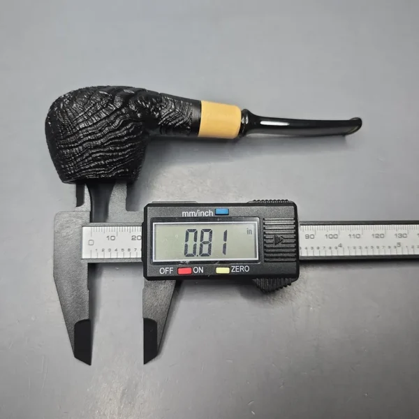 MBSD Briars By Piero Vitale Vintage Sandblasted Author w/ Boxwood, Briar Pipe, New - Image 13