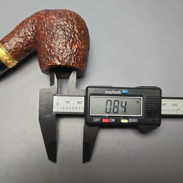 Savinelli Tevere 616 KS Rusticated Bent Billiard Estate Briar Pipe, Irish Estates, 6mm - Image 13