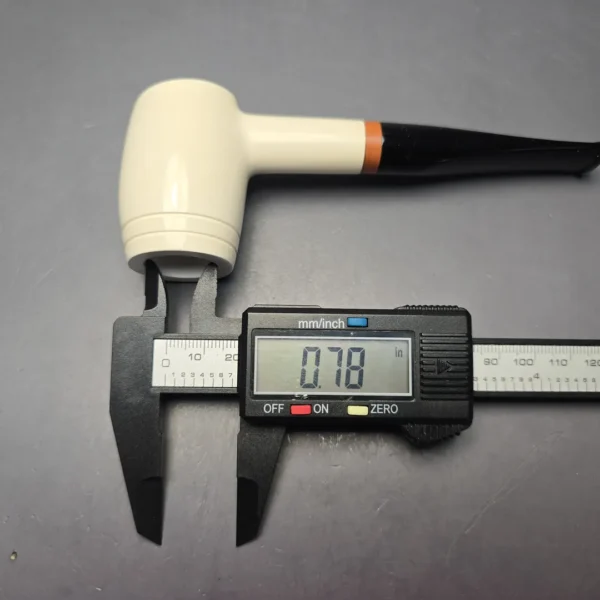 MBSD Meerschaum Deluxe Smooth "Whittler" Poker with Briar-Mortise (New) - Image 12