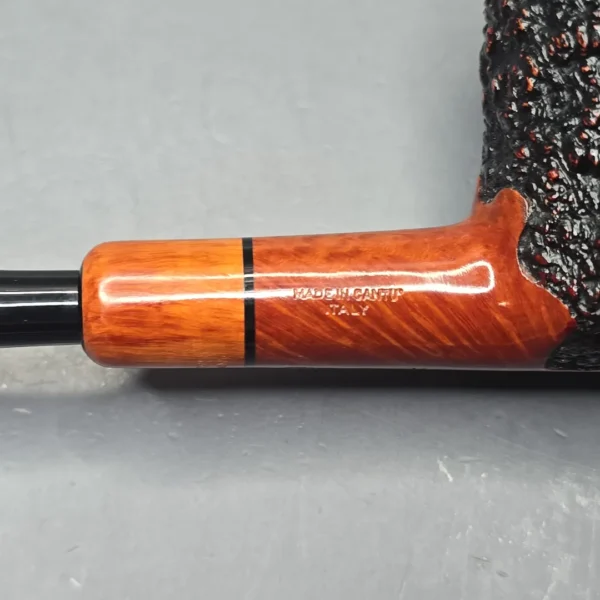 Castello Sea Rock Briar 3K π (Pi) Partially Rusticated Stack Estate Briar Pipe, Italian Estates - Image 12