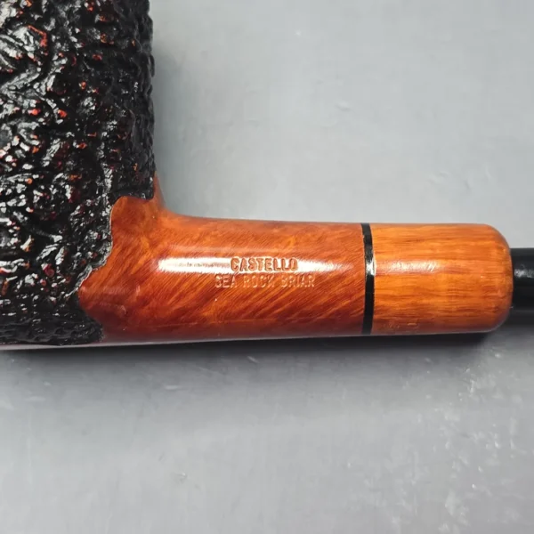 Castello Sea Rock Briar 3K π (Pi) Partially Rusticated Stack Estate Briar Pipe, Italian Estates - Image 11