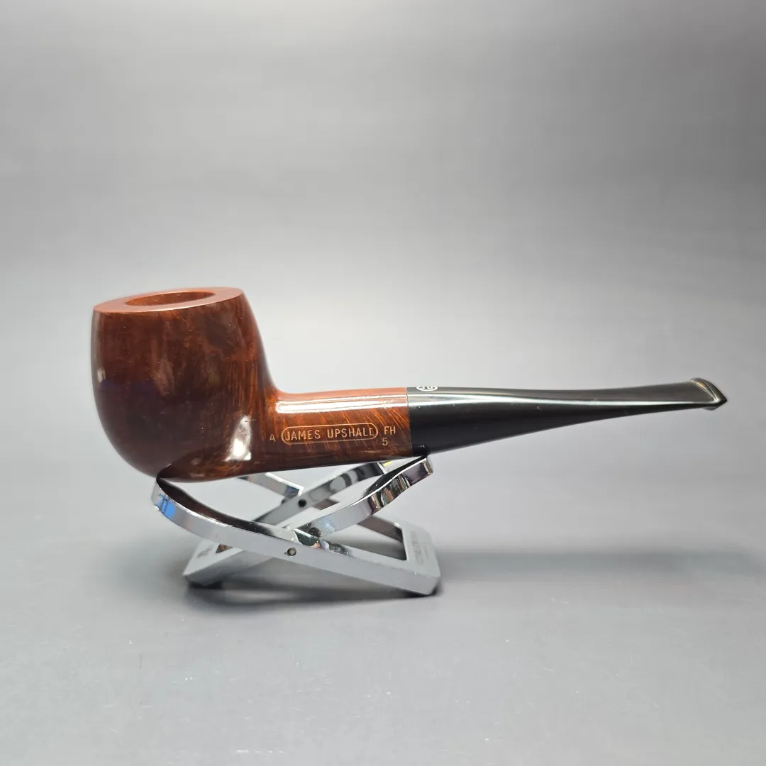 James Upshall A Grade Group 5 Smooth Apple Estate Briar Pipe, Unsmoked - Image 2