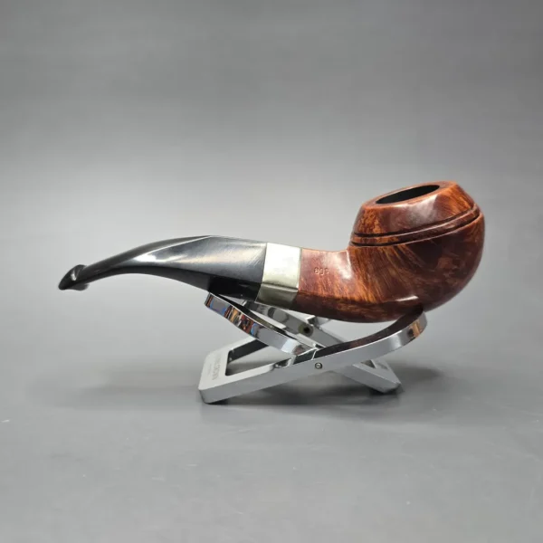 Peterson Aran Nickel Mounted 80s Smooth Bulldog Estate Briar Pipe, Irish Estates - Image 4