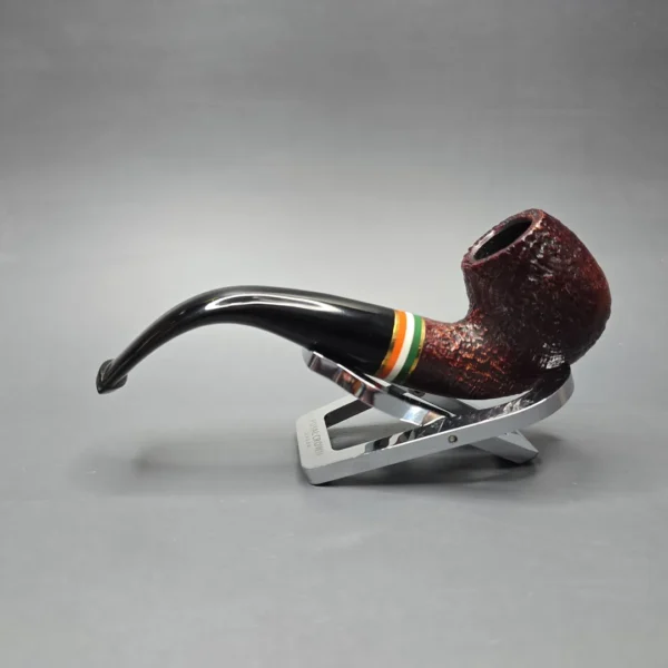Peterson 2026 St Patrick's Day 230 Sandblasted Bent Billiard Briar Pipe, New - Image 15