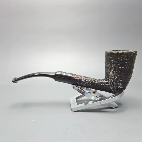 Ben Wade (Peter Wilson) XL Sandblasted Stack Dublin Estate Briar Pipe, Unsmoked - Image 5