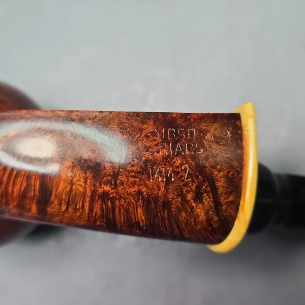 MBSD Briars Modern Masters 2 Smooth Blowfish w/ Boxwood Handmade Briar Pipe, New - Image 8