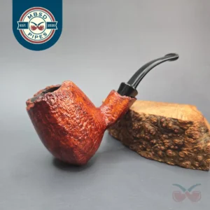 Neerup Basic Contrast Sandblasted Acorn Estate Briar Pipe, Danish Estates