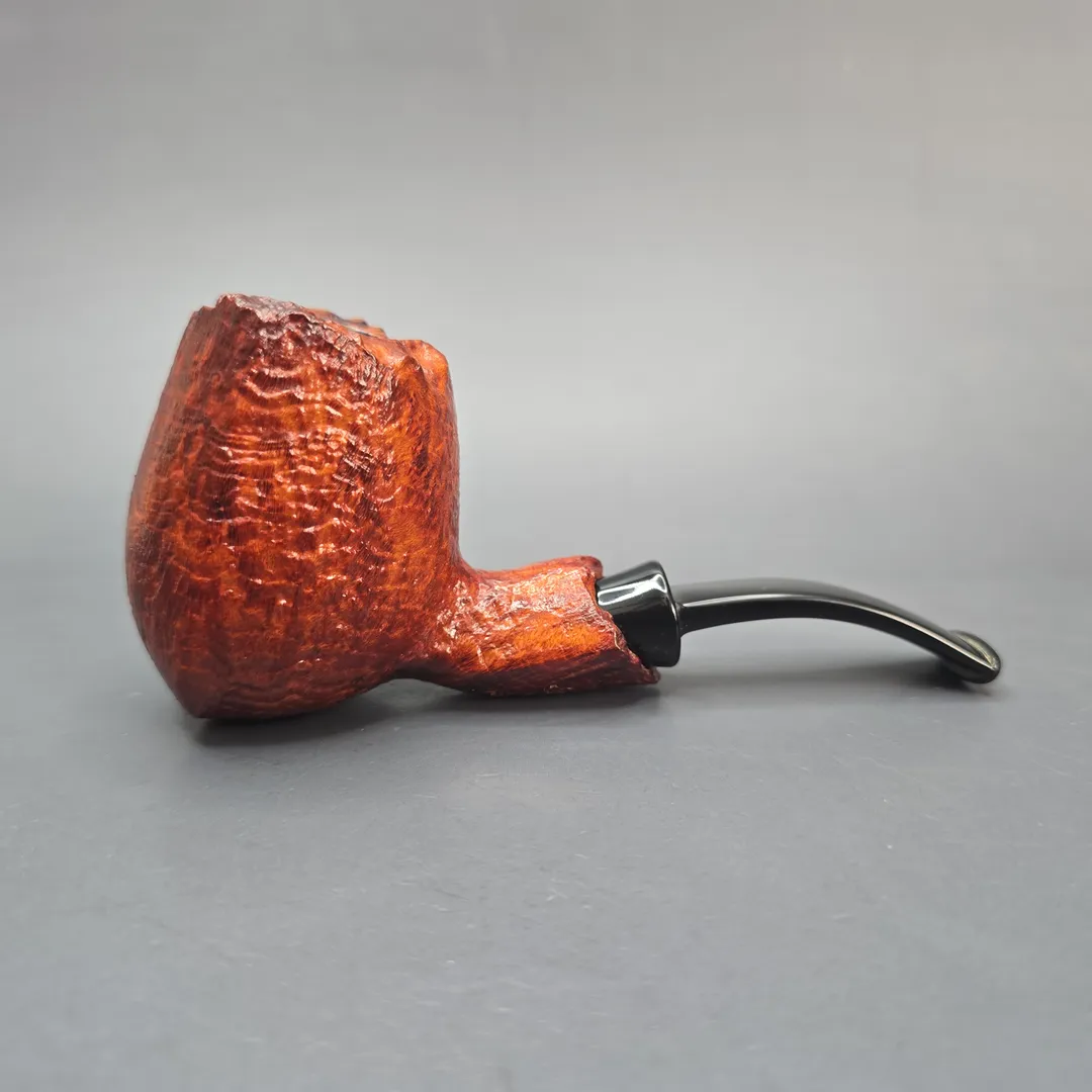 Neerup Basic Contrast Sandblasted Acorn Estate Briar Pipe, Danish Estates - Image 2
