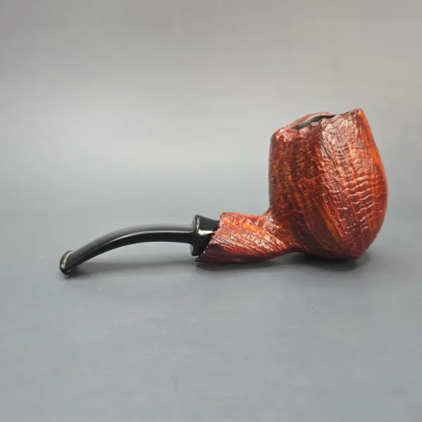 Neerup Basic Contrast Sandblasted Acorn Estate Briar Pipe, Danish Estates - Image 4