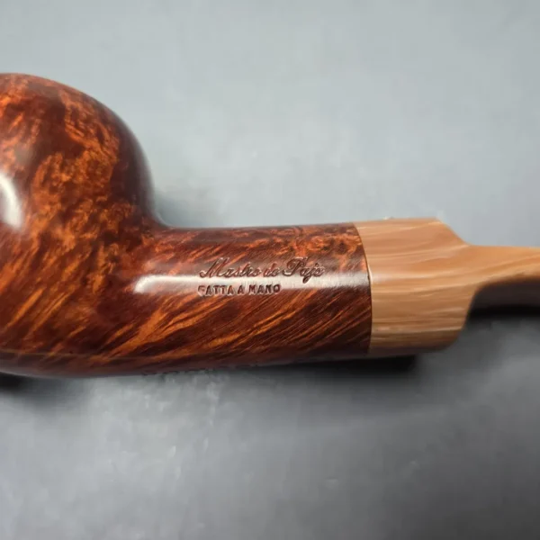Mastro de Paja Pompei 500 Smooth Author Estate Briar Pipe, Unsmoked - Image 11