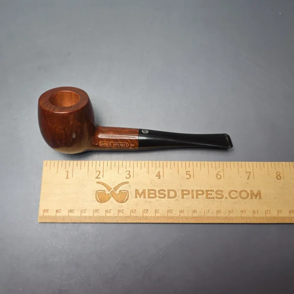 James Upshall A Grade Group 5 Smooth Apple Estate Briar Pipe, Unsmoked - Image 12