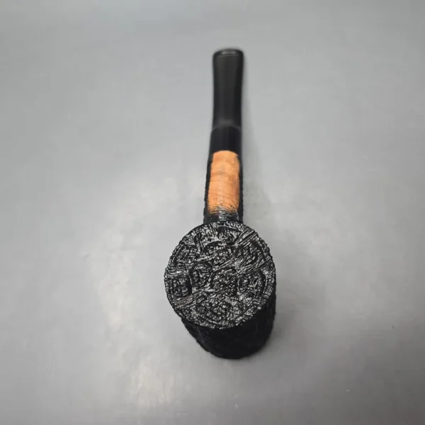 Savinelli 150th Anniversary Capri Root Briar 310 KS Rusticated Poker Briar Pipe, New - Image 10