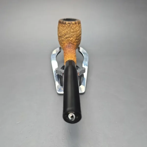 Peterson (c.1970s-80s) Tawny Rusticated Billiard African Block Meerschaum Pipe, Irish Estates - Image 5