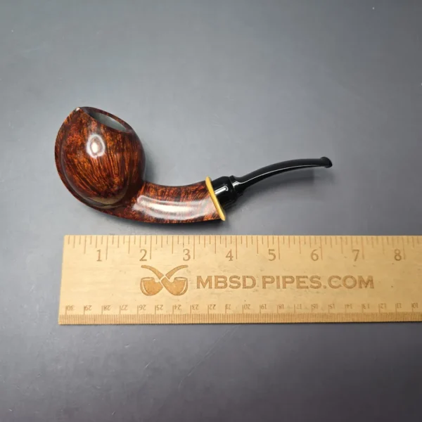 MBSD Briars Modern Masters 2 Smooth Blowfish w/ Boxwood Handmade Briar Pipe, New - Image 9