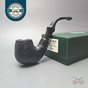Peterson 2025 Halloween Pipe 314 Sandblasted Bent Billiard Briar Pipe, New