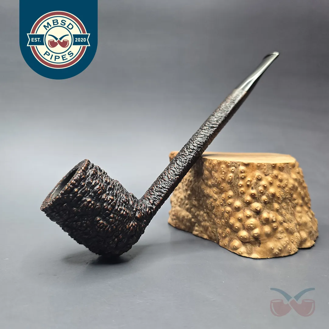 Savinelli Capri Root Briar 804 EX Extra Long Rusticated Canadian (Estate)