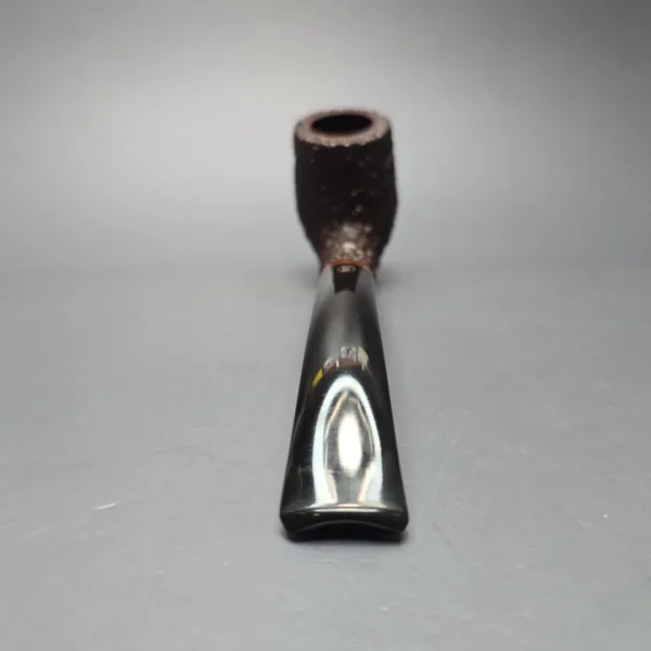 James Upshall (c.1980s) Rusticated "Keel" Bent Billiard Estate Briar Pipe, Unsmoked - Image 5