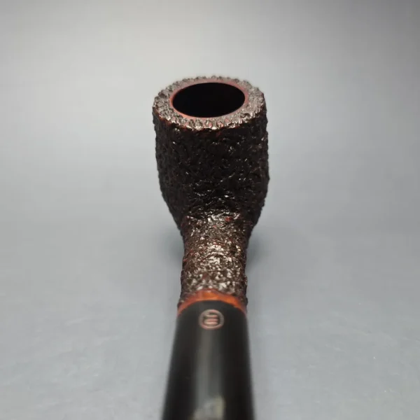 James Upshall (c.1980s) Rusticated "Keel" Bent Billiard Estate Briar Pipe, Unsmoked - Image 6