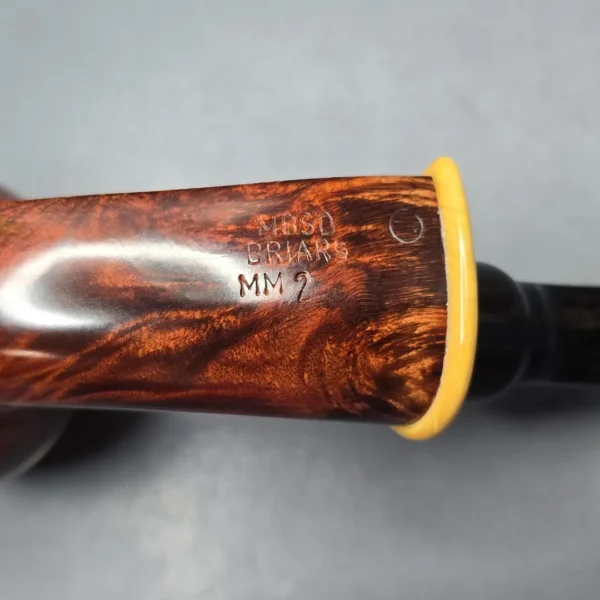 MBSD Briars Modern Masters 2 Smooth Blowfish w/ Boxwood Handmade Briar Pipe, New - Image 12